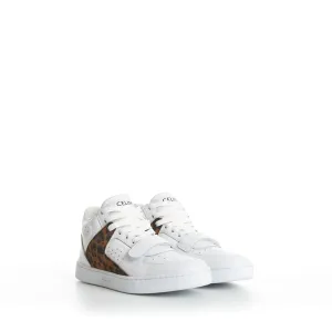 CT-02 Celine Trainer Mid Sneaker With Scratch In Calfskin & Leopard Printed