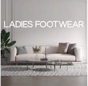 Custom text: LADIES FOOTWEAR