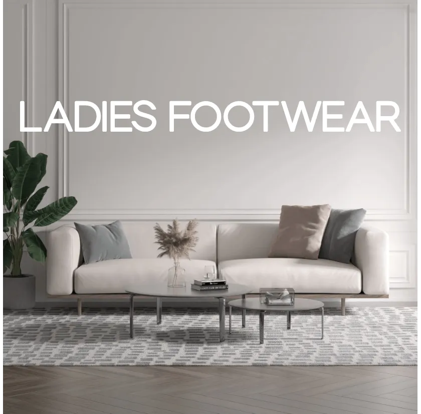 Custom text: LADIES FOOTWEAR