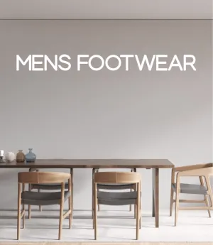 Custom text: MENS FOOTWEAR
