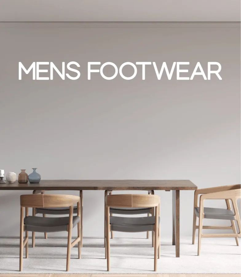 Custom text: MENS FOOTWEAR