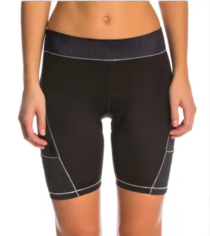 DE SOTO Women's Black Mile Bike Short #WB1 Large NWT