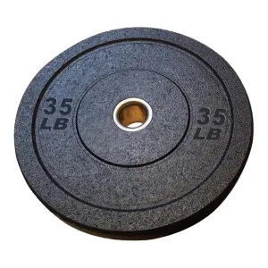Disco Olimpico Tipo Bumper Uso Rudo Entrenamiento Gym 35 Lb