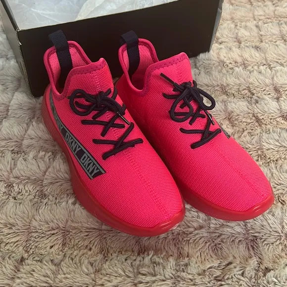 DKNY Hot Pink Girls Sneakers size 4