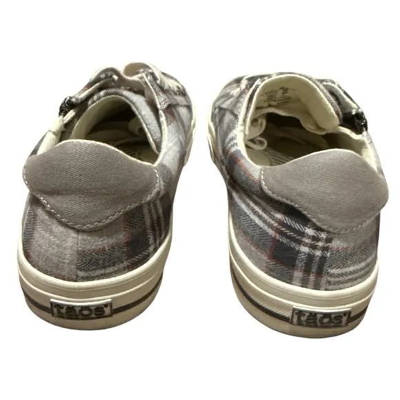 EUC - Taos Z-Soul Sneakers Gray plaid - Size 9