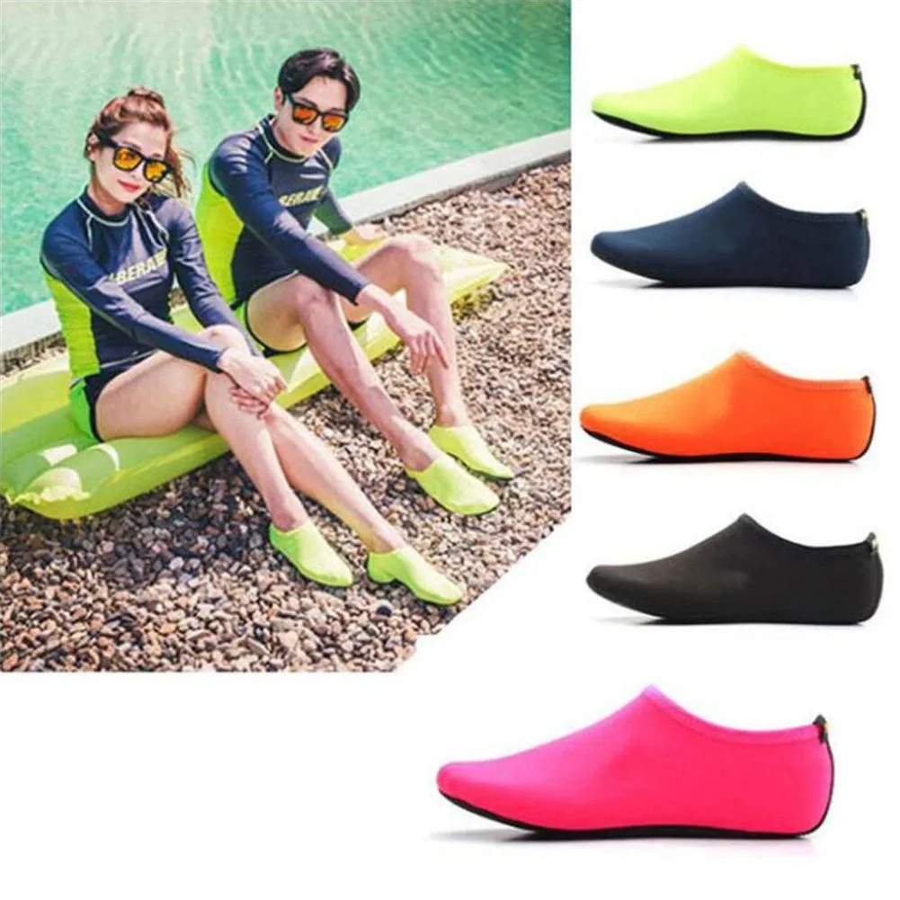 Fashion Barefoot Water Skin Shoes Anti-skid Socks Beach for Swim Surf Yoga Exercise black_L 40-41