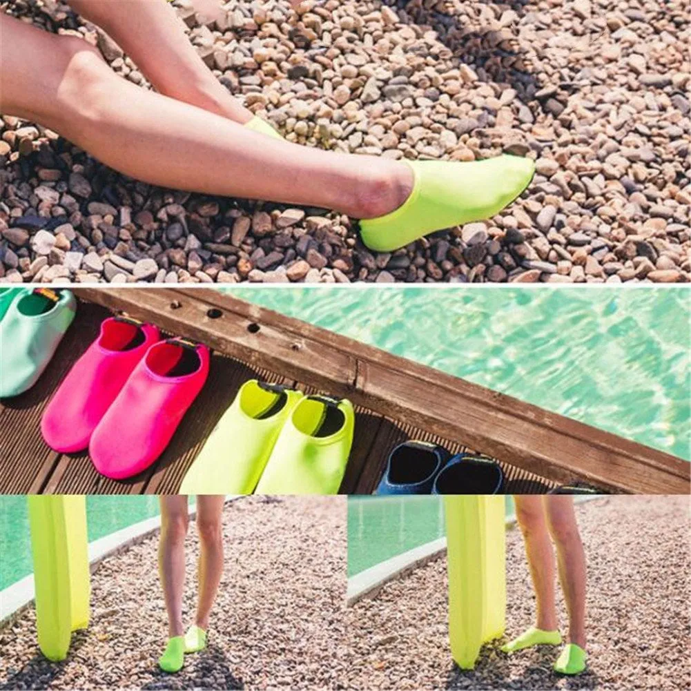 Fashion Barefoot Water Skin Shoes Anti-skid Socks Beach for Swim Surf Yoga Exercise black_L 40-41