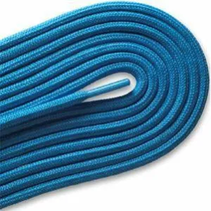 Fashion Casual/Athletic Round 3/16" Laces - Neon Blue (2 Pair Pack) Shoelaces