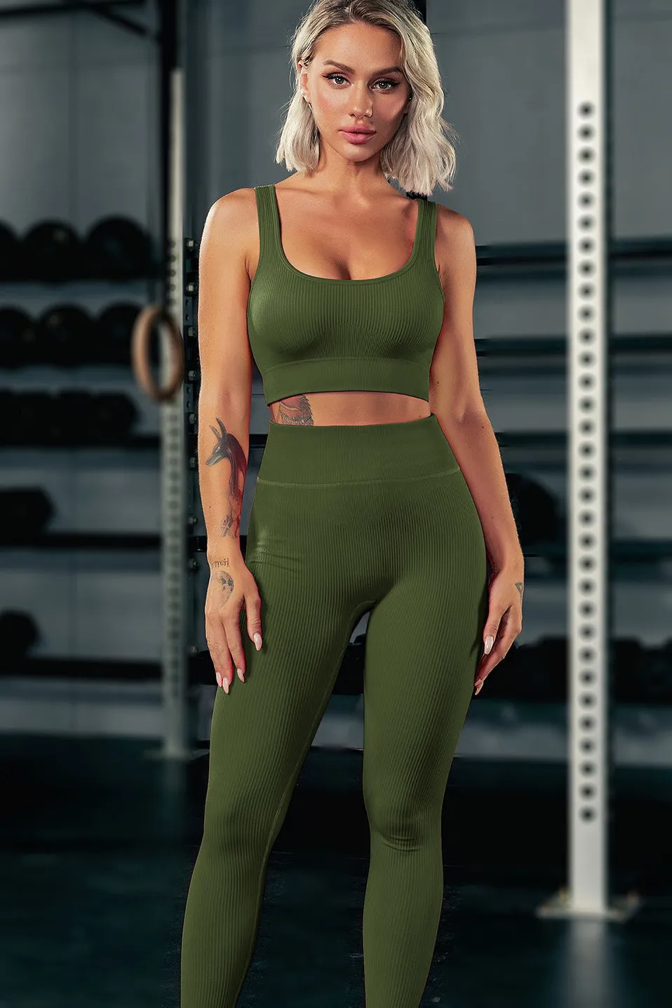 Feel Your Power Seamless Set ( Sports bra   tights)