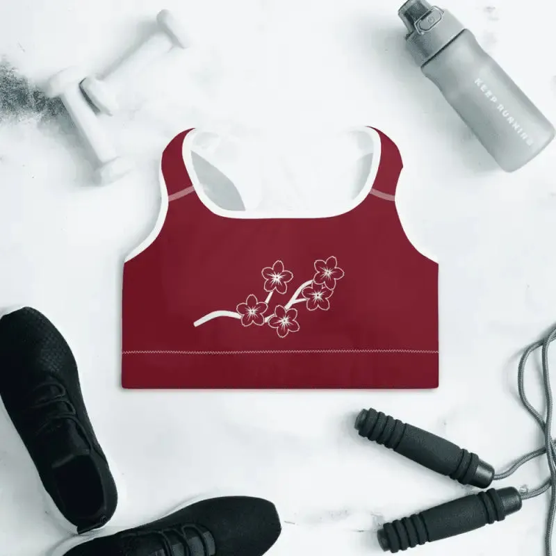 Floral Padded Sports Bra | Medium Support