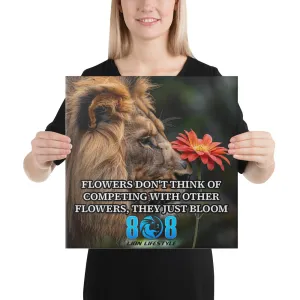 Flowers Just Bloom Canvas