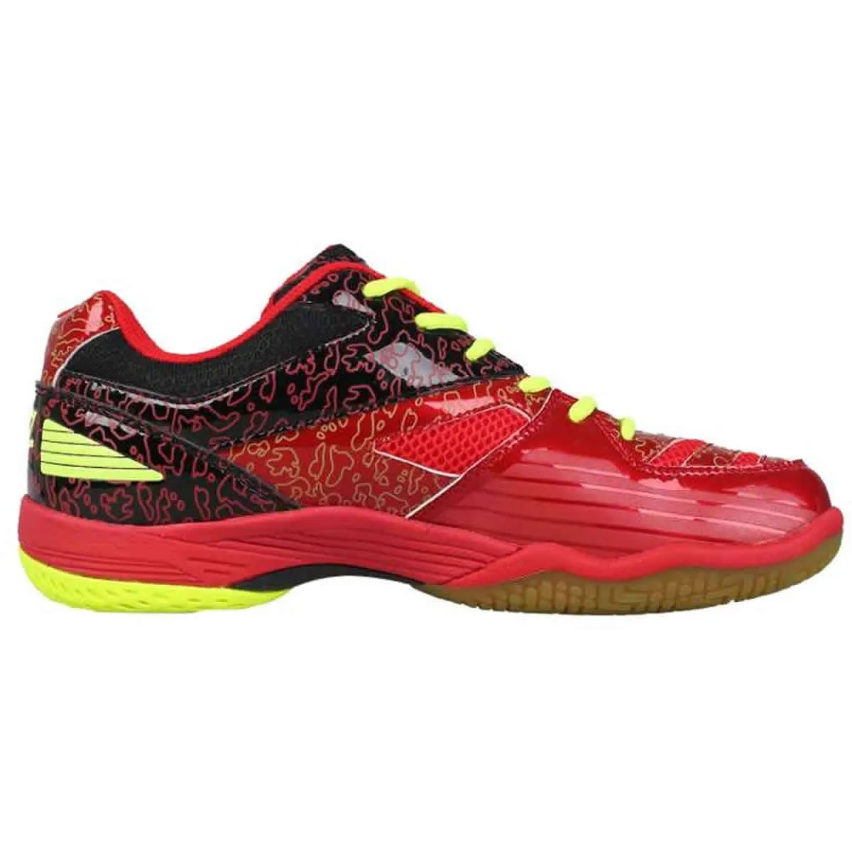 FZ Forza Court Flyer Mens Badminton Shoes - Red Yellow