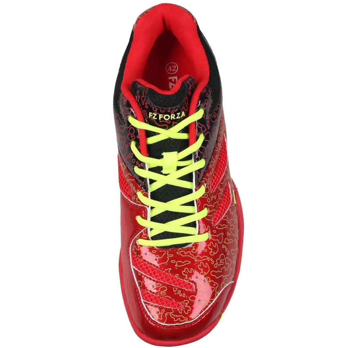 FZ Forza Court Flyer Mens Badminton Shoes - Red Yellow