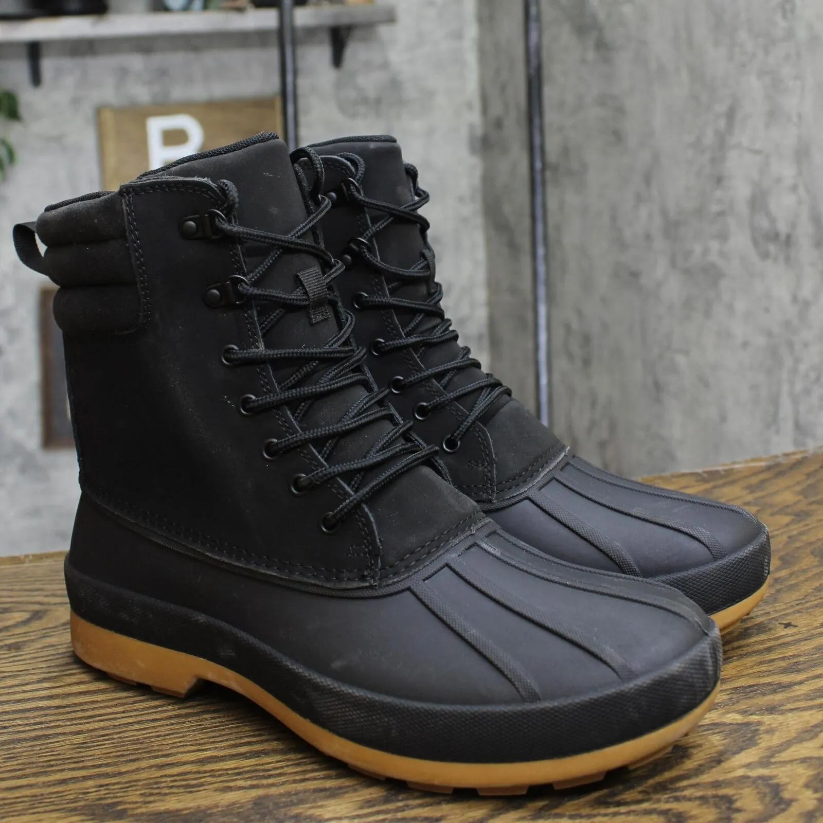 Goodfellow & Co Mens Cody Winter Duck Boots 91112069 Black 10