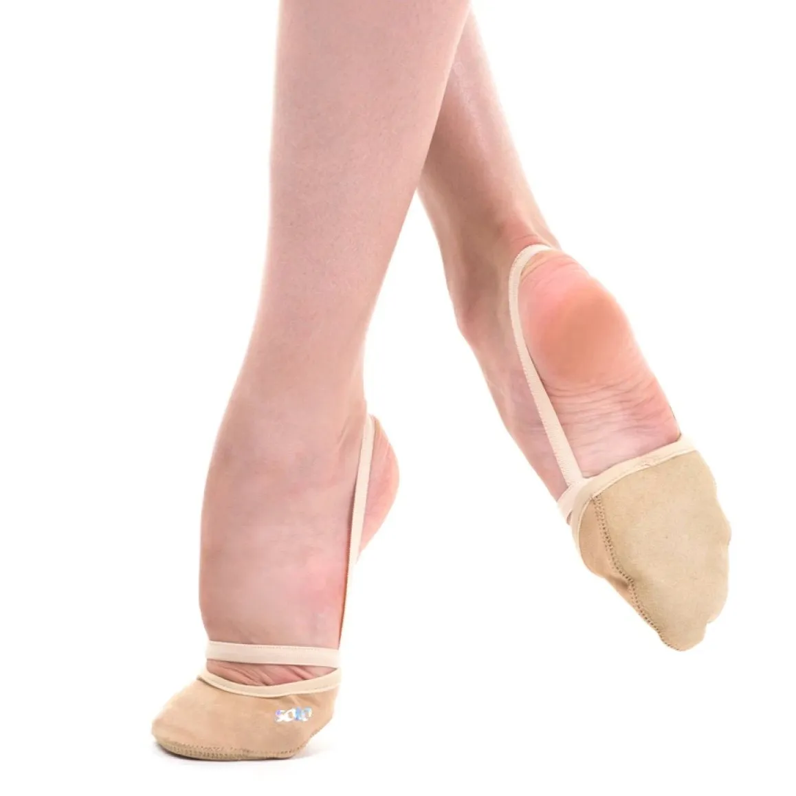 Half-shoes with antibacterial cover