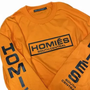 HOMIÉS LINEAR ORANGE LONG SLEEVE TEE