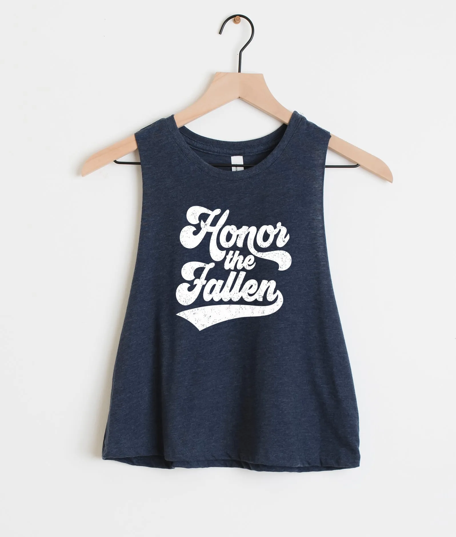 Honor the Fallen Cropped Tank - CFBB and CFHS Murph 2023 Shirts