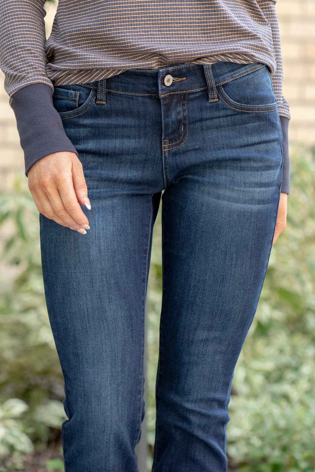 Houston Low Rise Frayed Hem Boot Cut