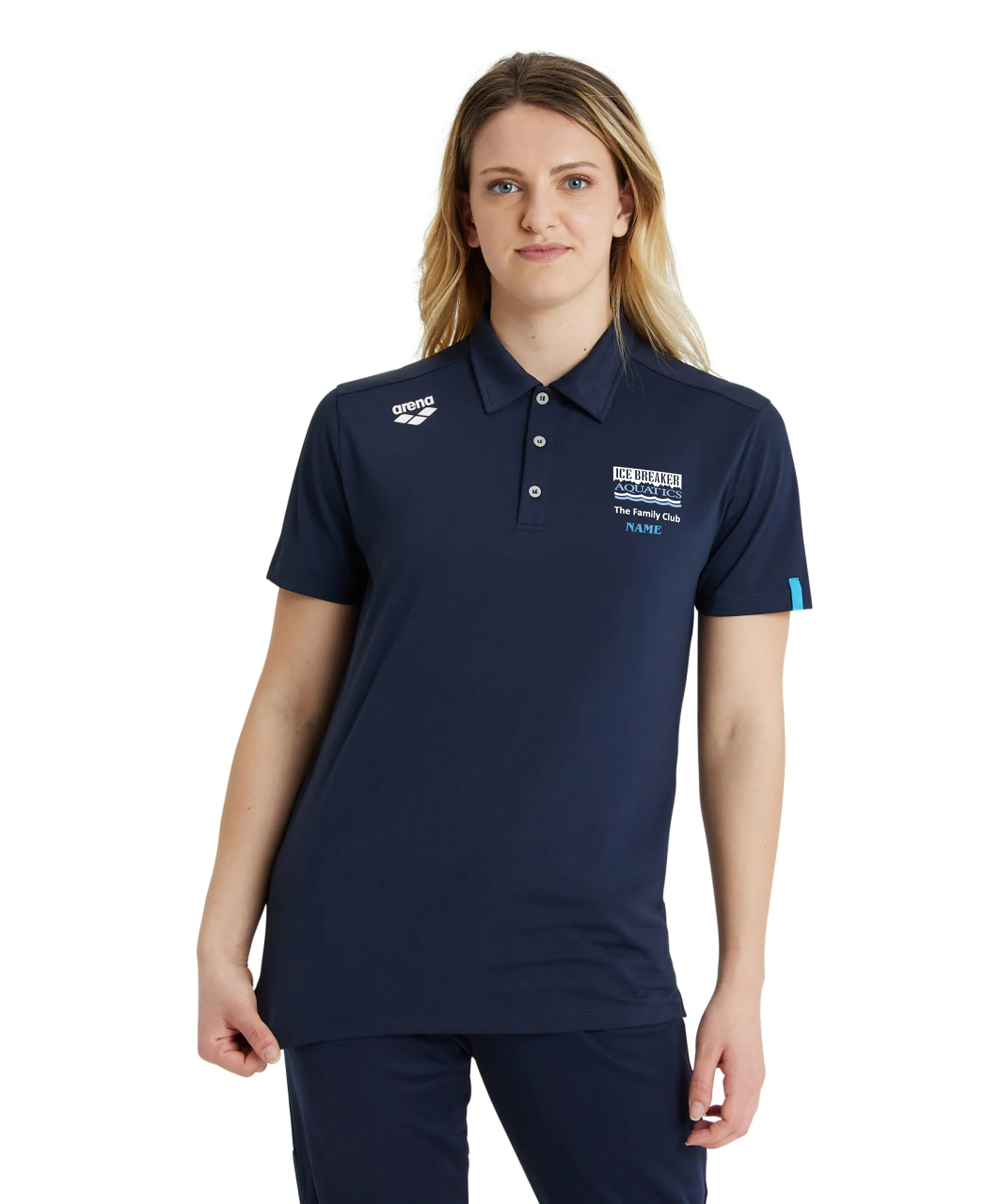 Ice Breaker Aquatics Unisex Polo Shirt Solid - Competitive