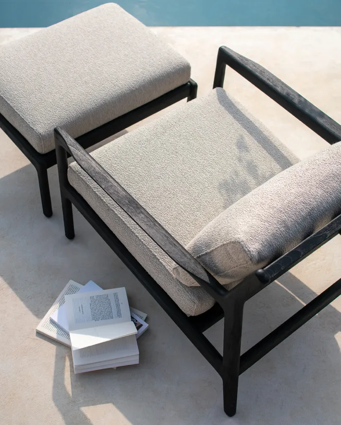 Jack Outdoor Footstool Frame - Black