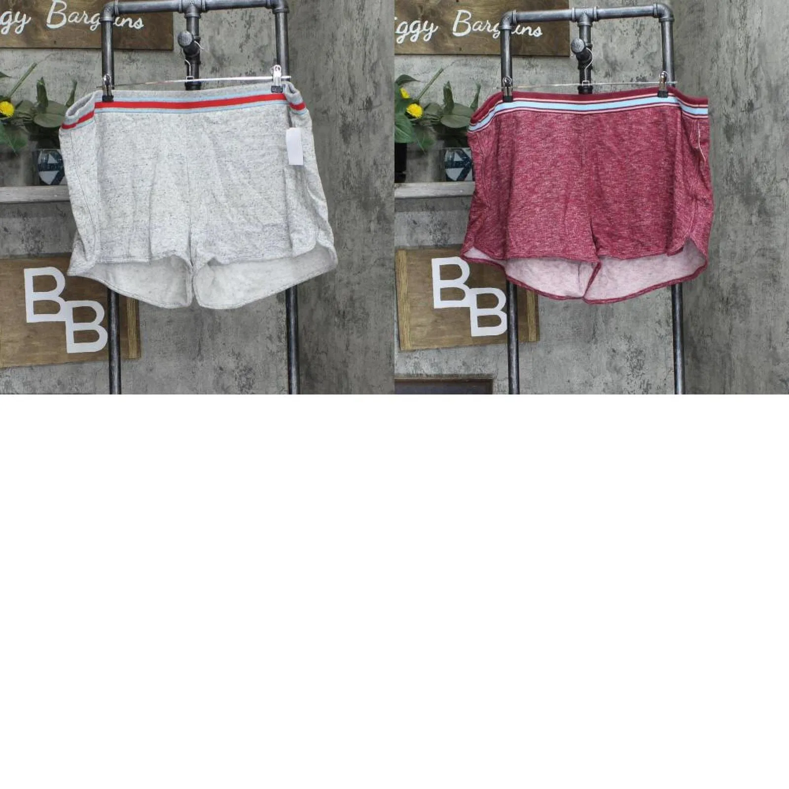 Joe Boxer Womens Knit Plus Size Athletic Casual Shorts S21058U-HT
