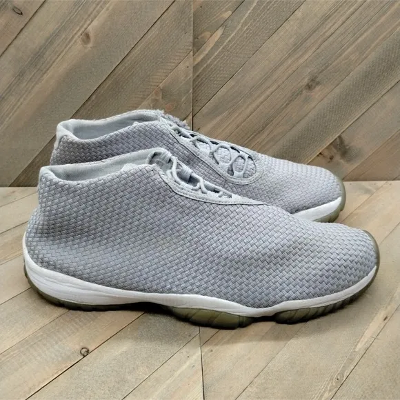 Jordan Future Casual Sneakers Mens Size 14 Wolf Grey Metallic Silver Air Jordan