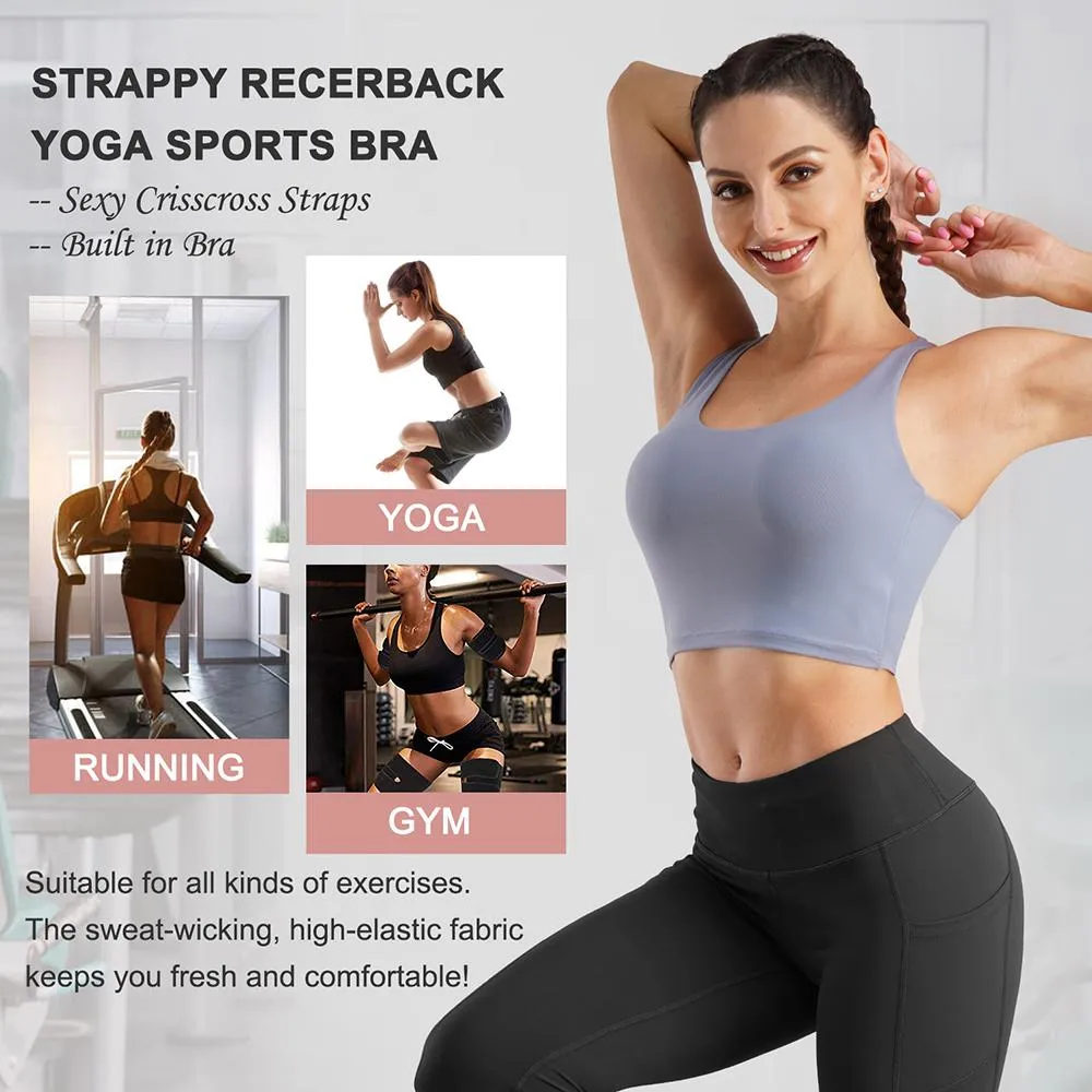 Junlan Strappy Wirefree Padded Sport Bra