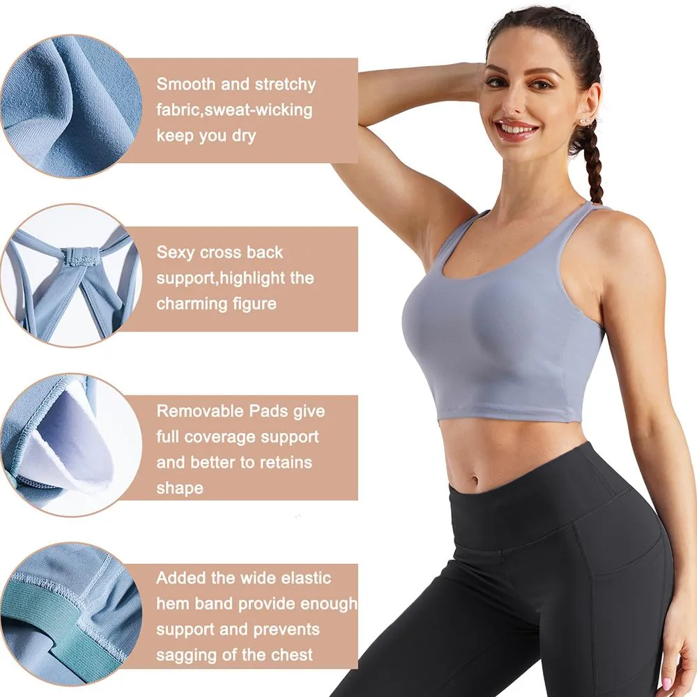 Junlan Strappy Wirefree Padded Sport Bra