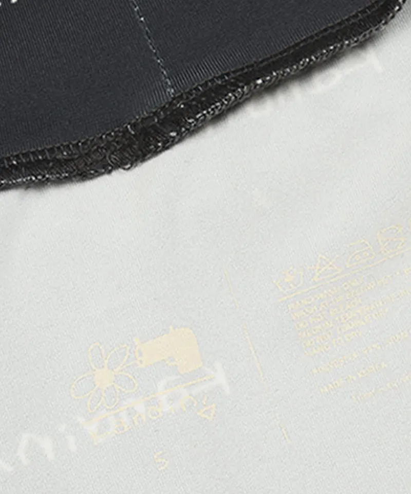 KANDINI Logo High-necked Tee - Charcoal