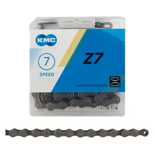 KMC Z7 Index 6/7/8 Speeds Grey/Brown 116 Links