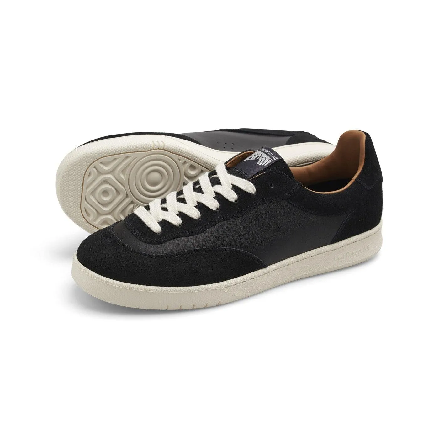 LAST RESORT AB CM001 Leather/Suede Lo Black/White