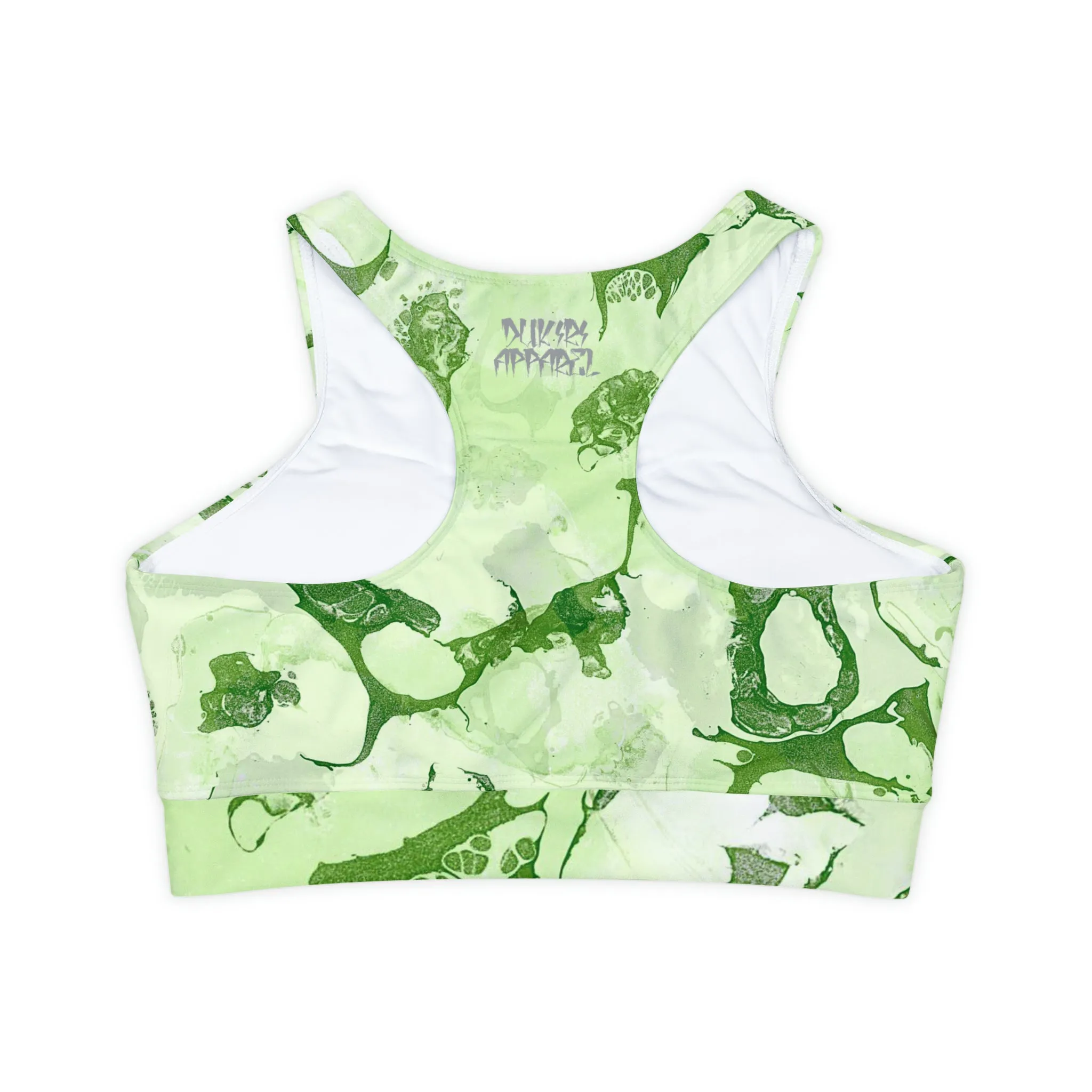 Leafy Green Fully Lined, Padded Sports Bra