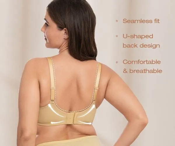 Lightly Padded Wireless Breastfeeding Maternity Bra Nude