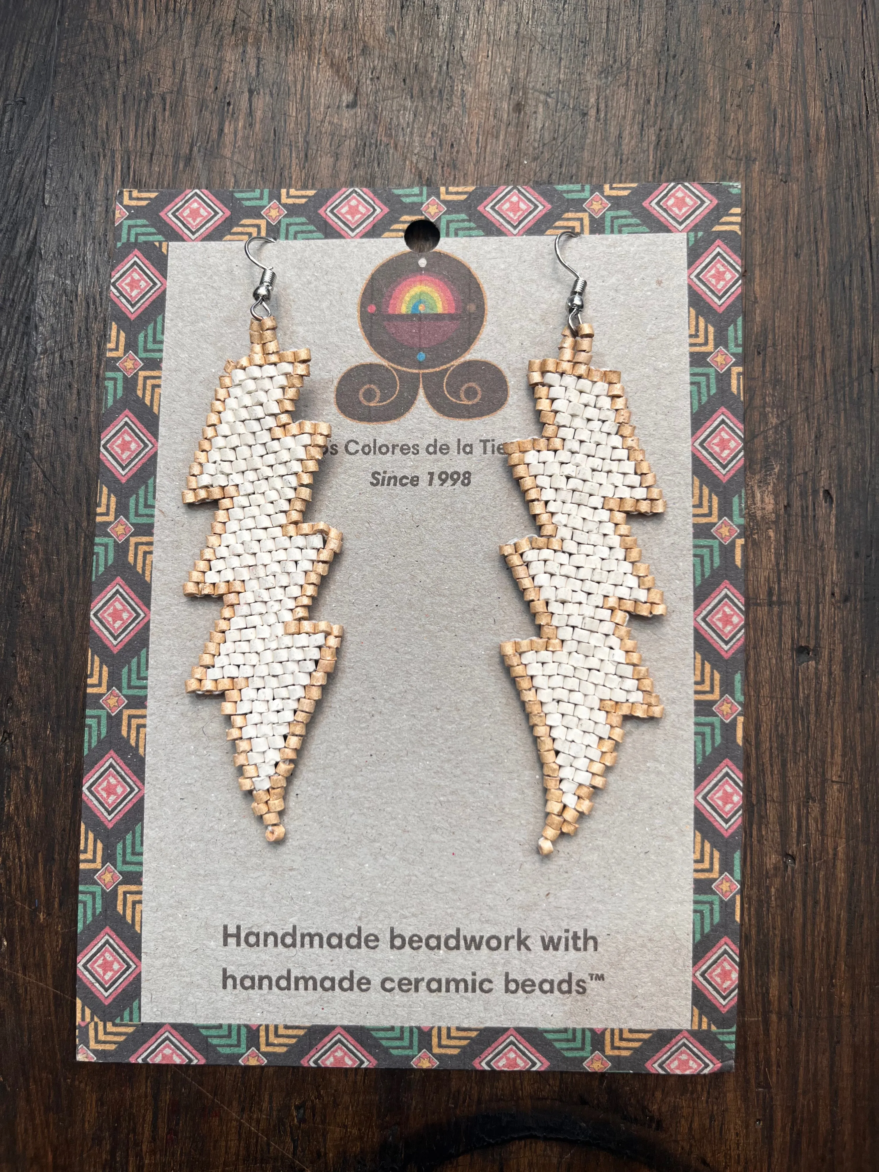 Lightweight Handmade Lightning Bolt Earrings