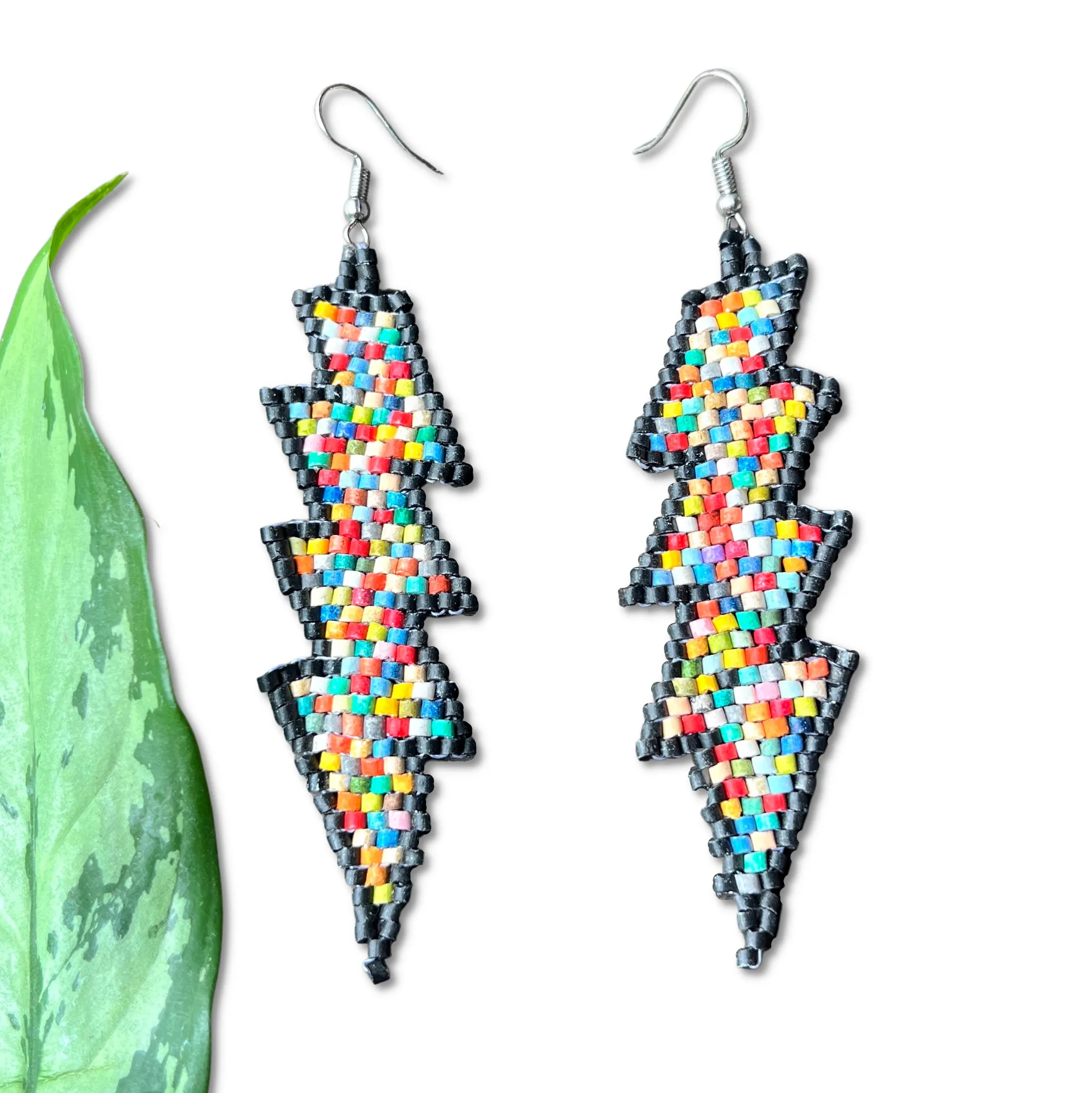 Lightweight Handmade Lightning Bolt Earrings