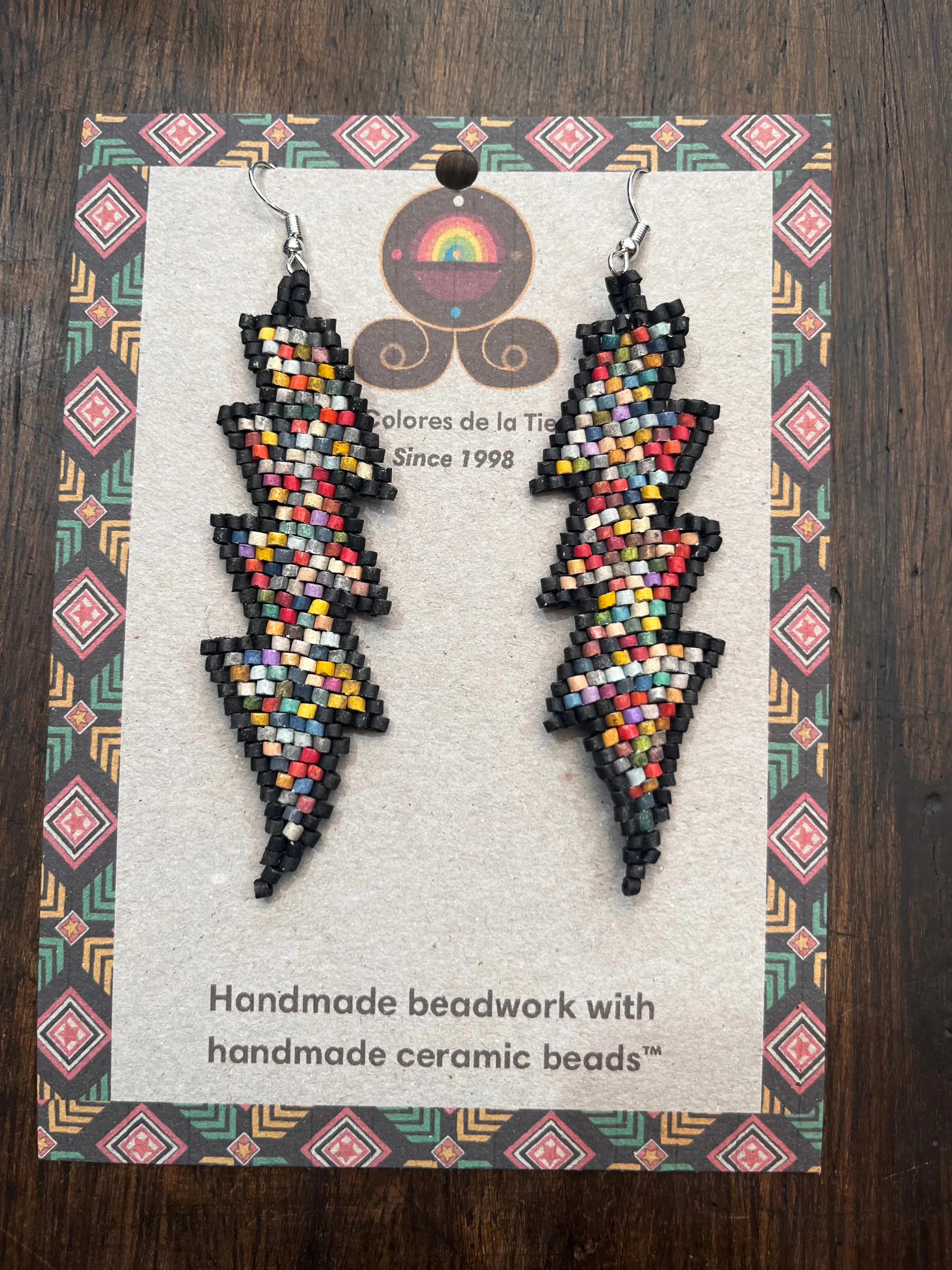 Lightweight Handmade Lightning Bolt Earrings