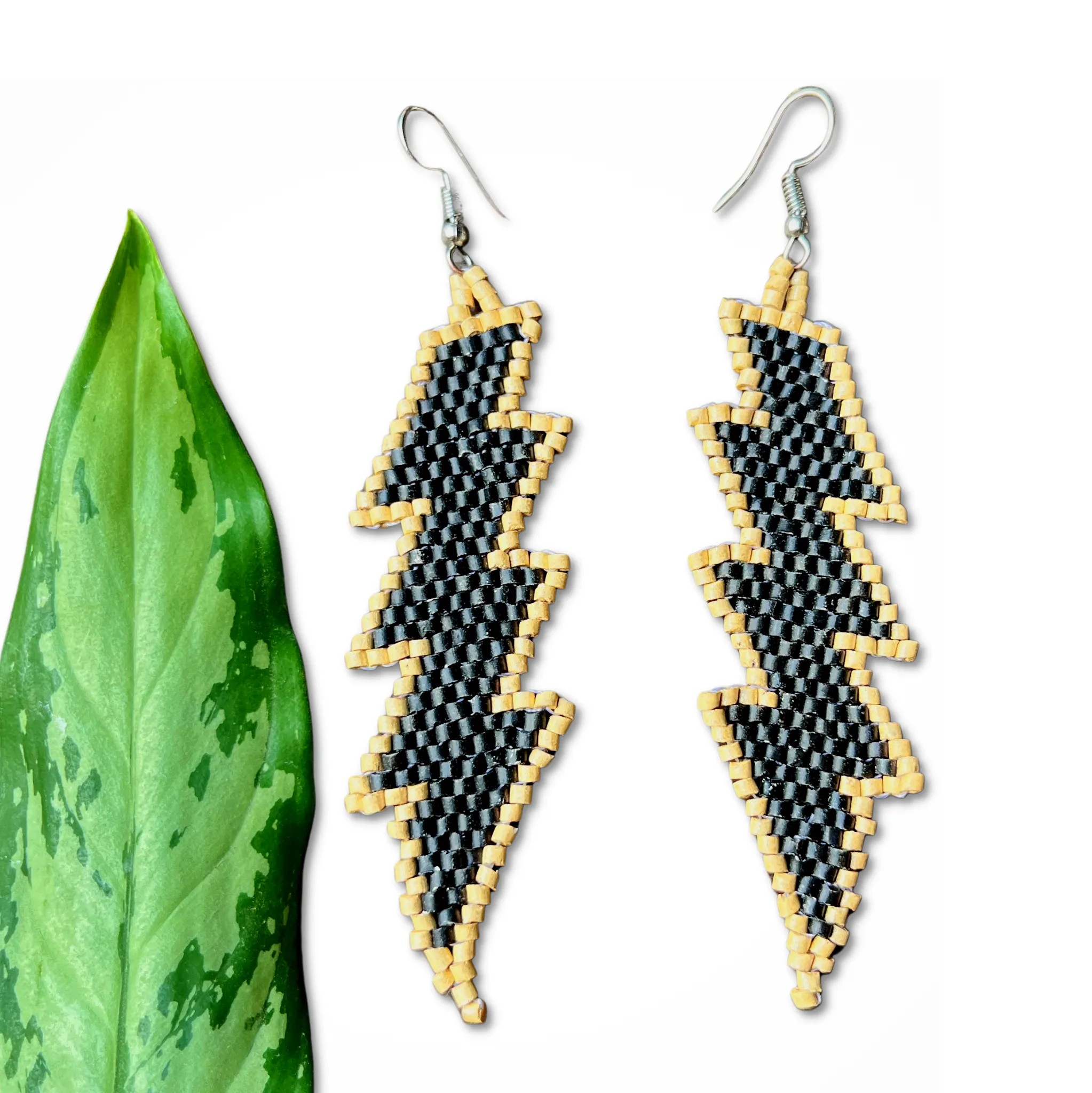 Lightweight Handmade Lightning Bolt Earrings