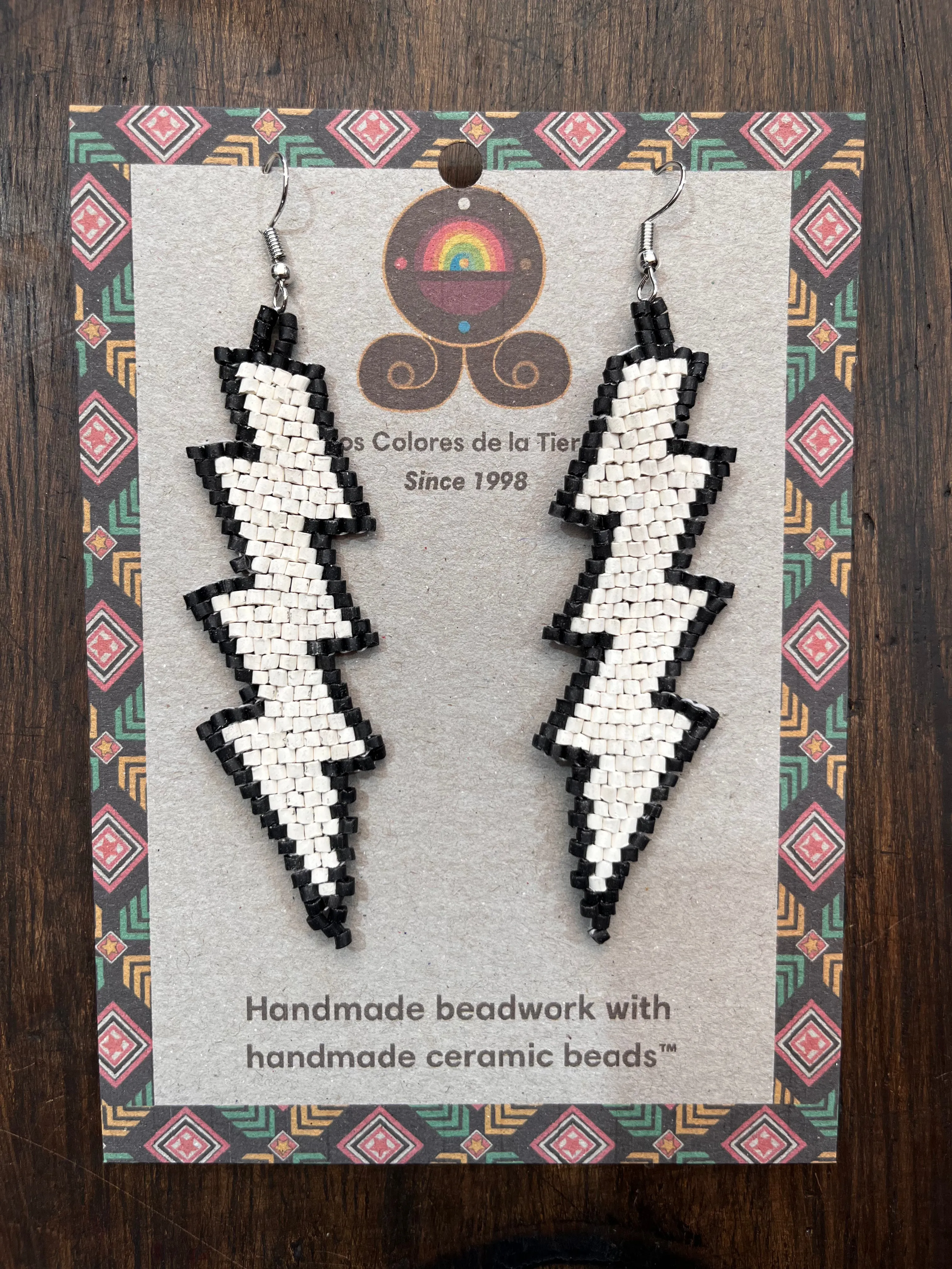 Lightweight Handmade Lightning Bolt Earrings