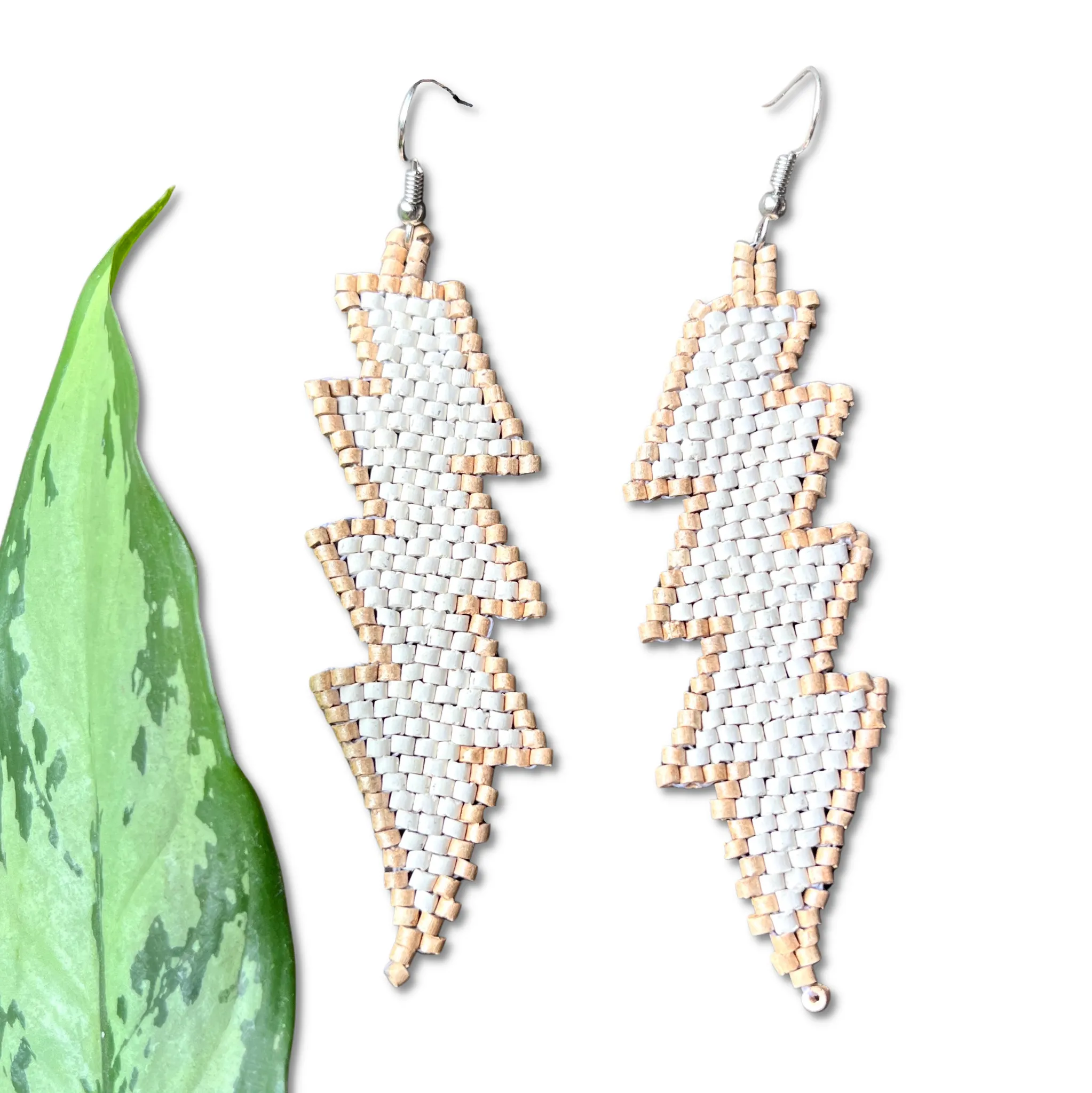 Lightweight Handmade Lightning Bolt Earrings