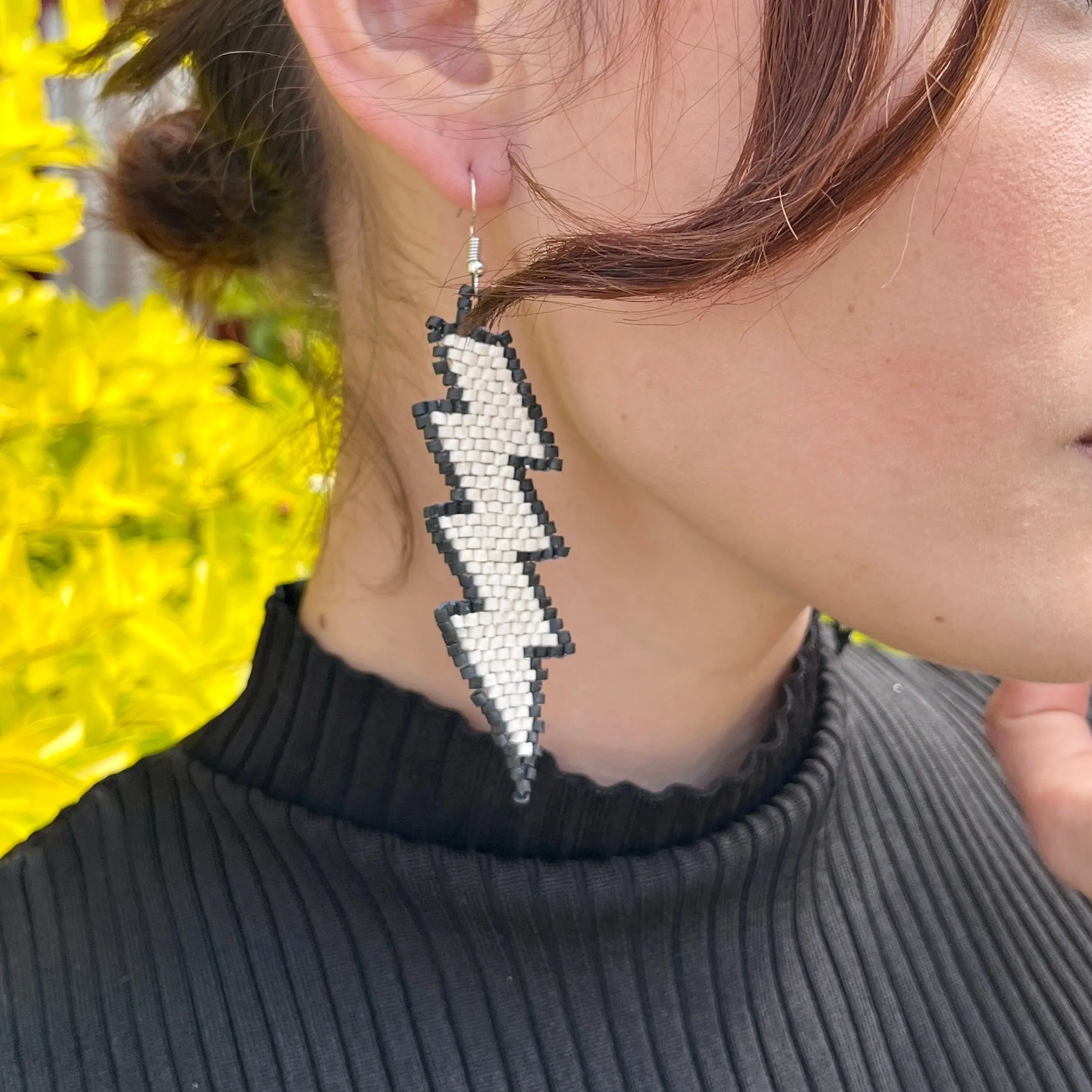 Lightweight Handmade Lightning Bolt Earrings