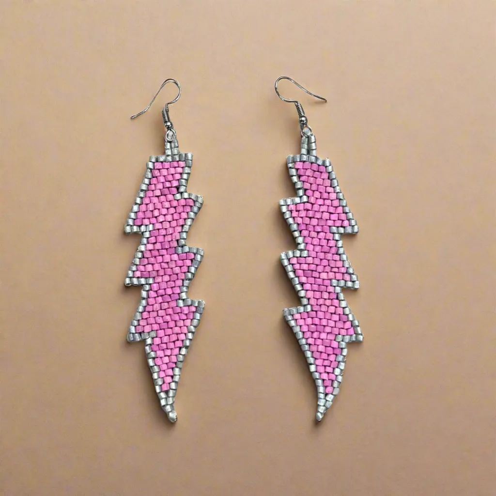 Lightweight Statement Earrings in Natural Stone