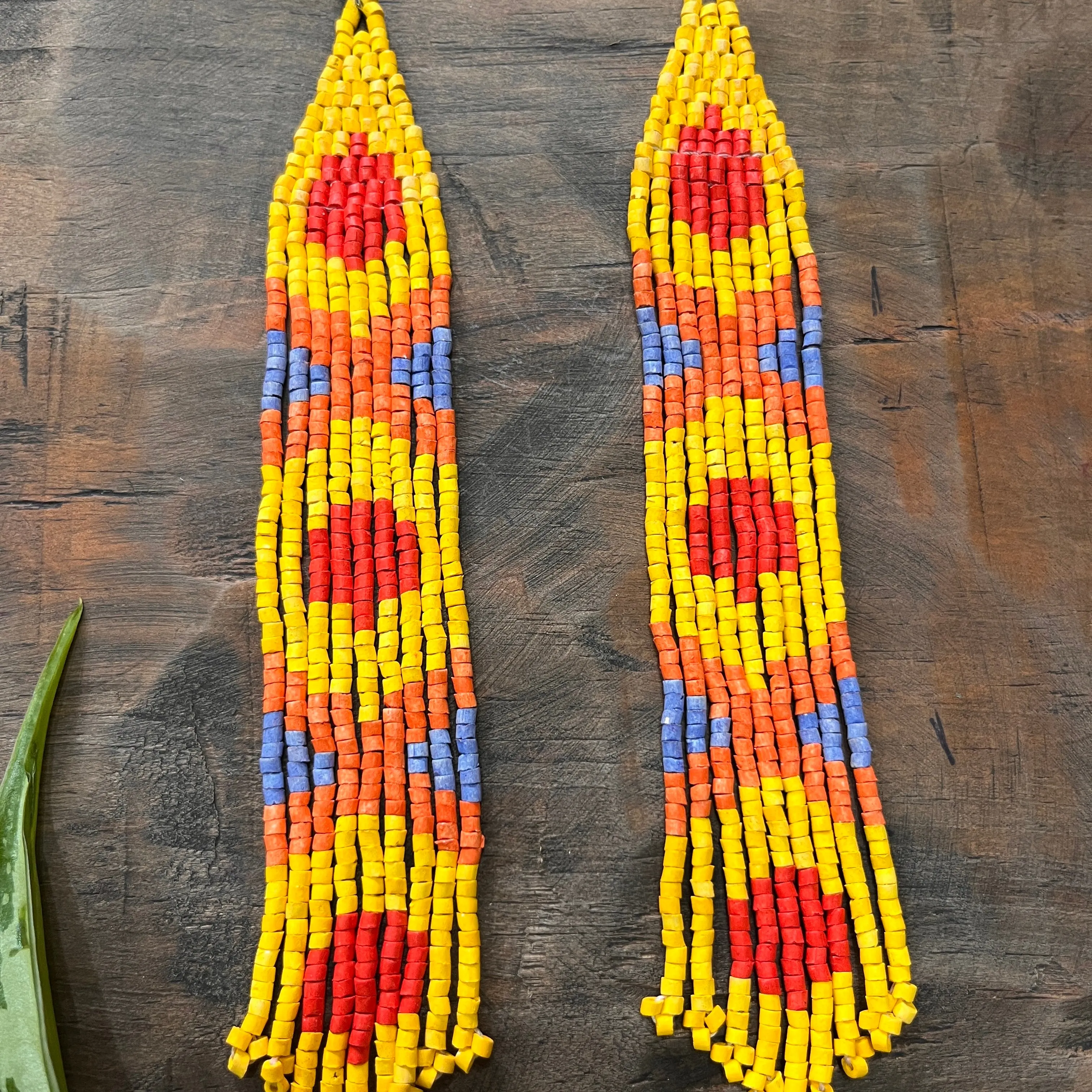 Long and Lightweight Fringe Earrings Boho Design