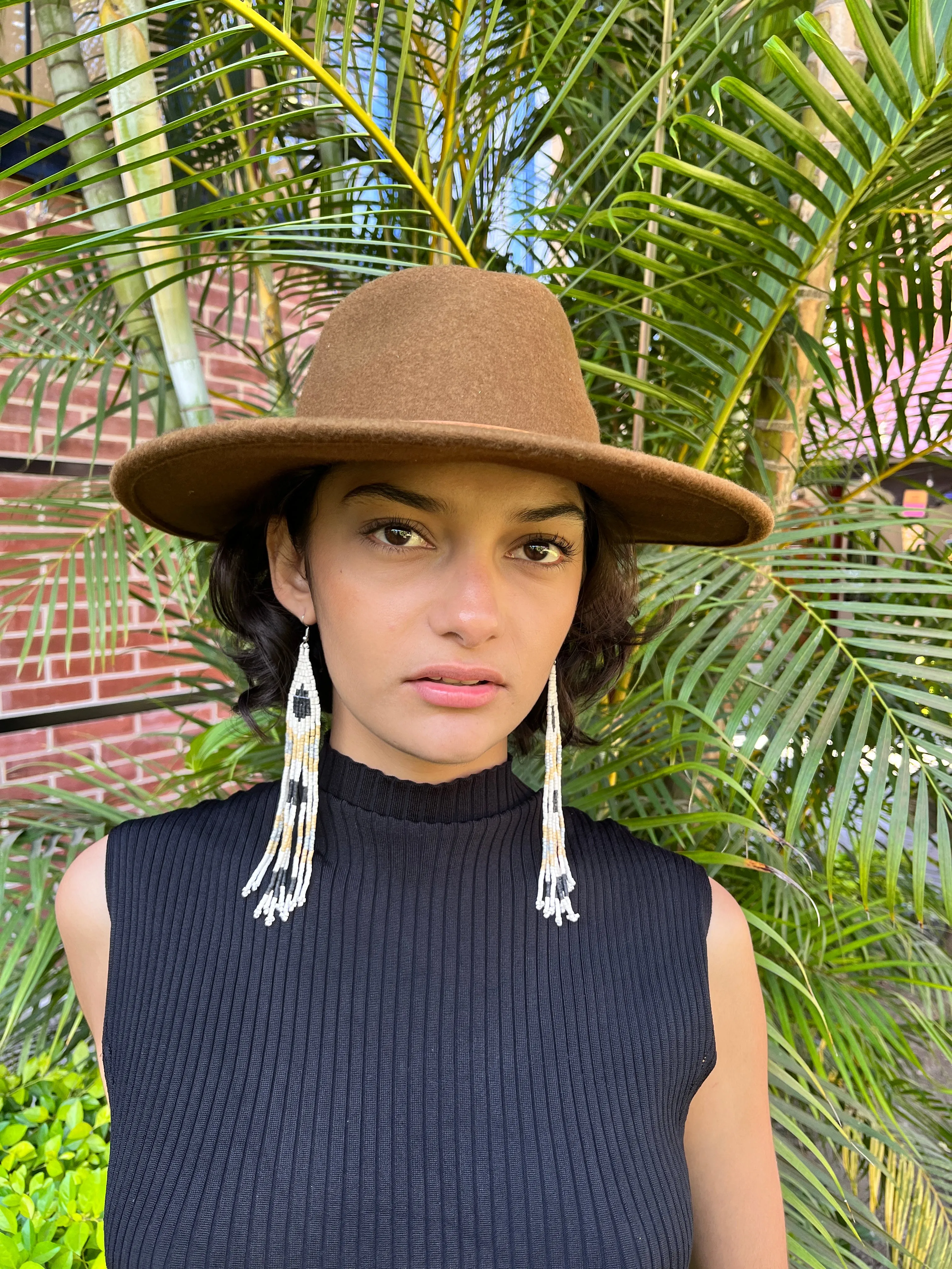 Long and Lightweight Fringe Earrings Boho Design