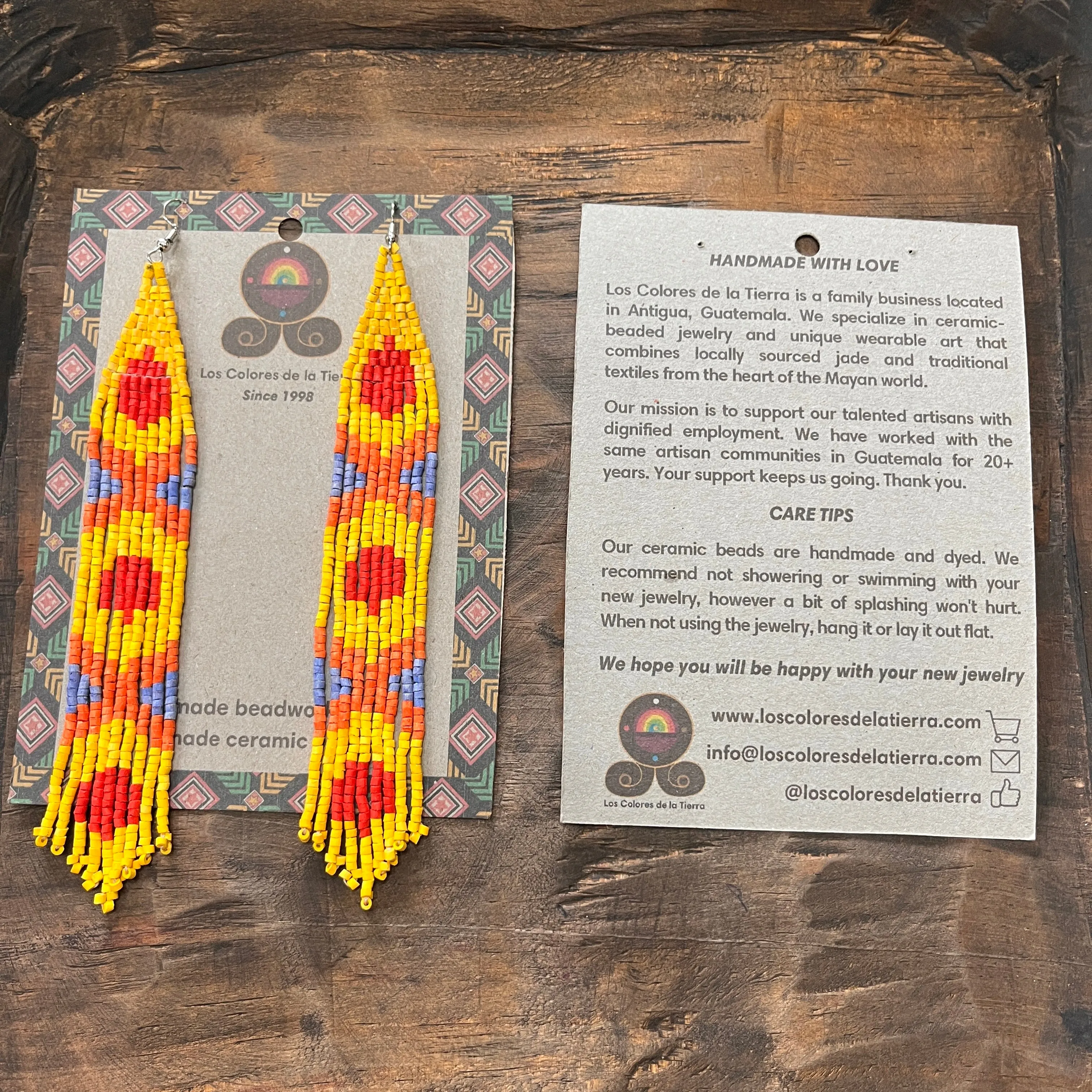 Long and Lightweight Fringe Earrings Boho Design