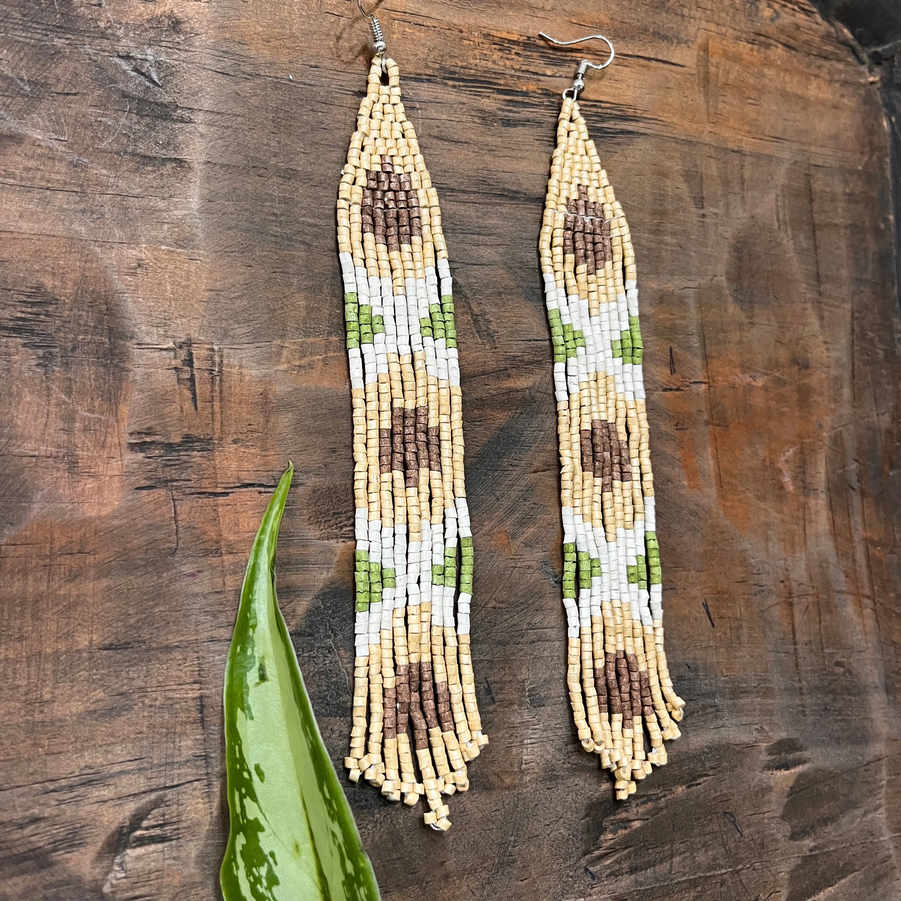 Long and Lightweight Fringe Earrings Boho Design