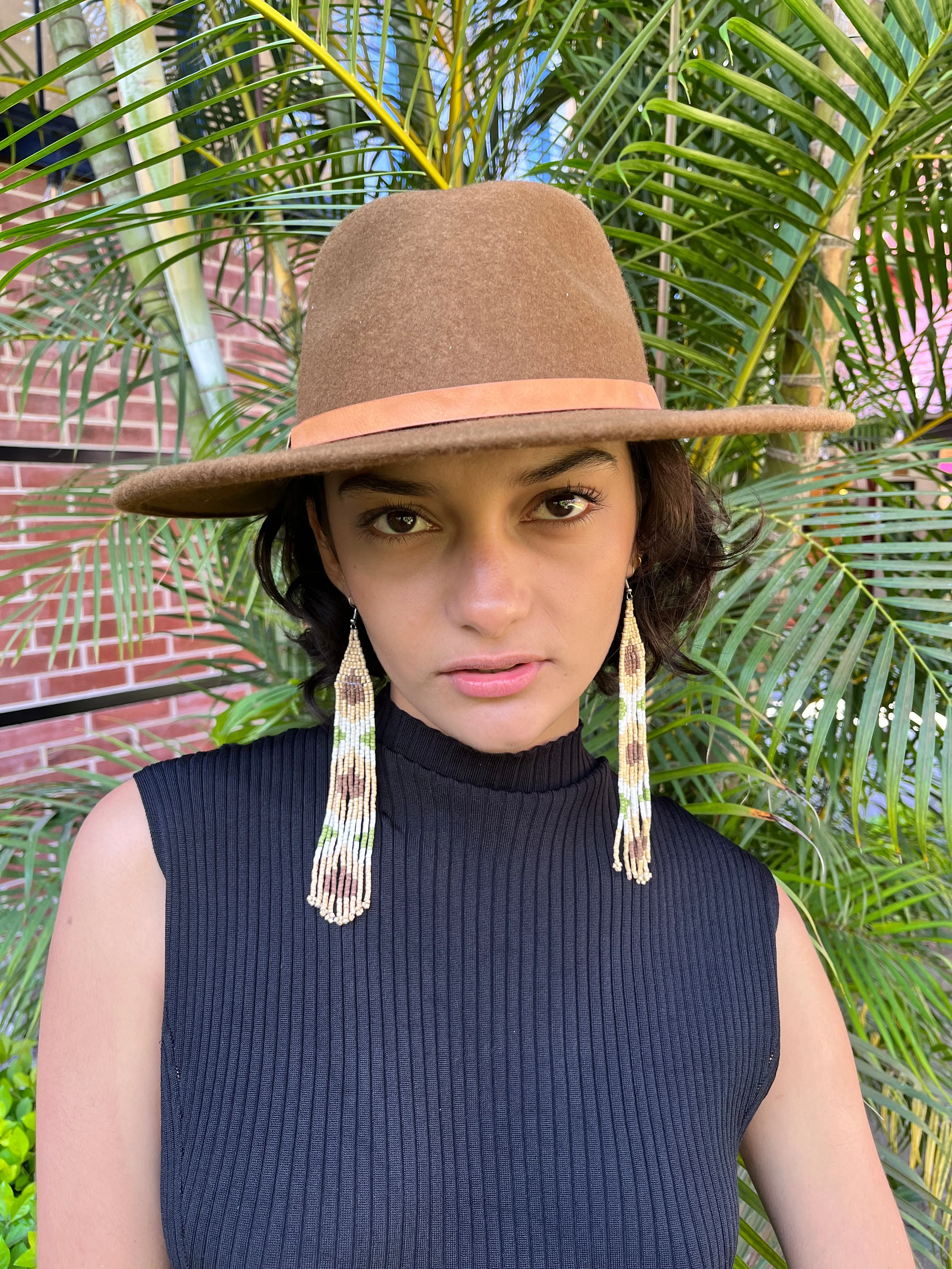 Long and Lightweight Fringe Earrings Boho Design