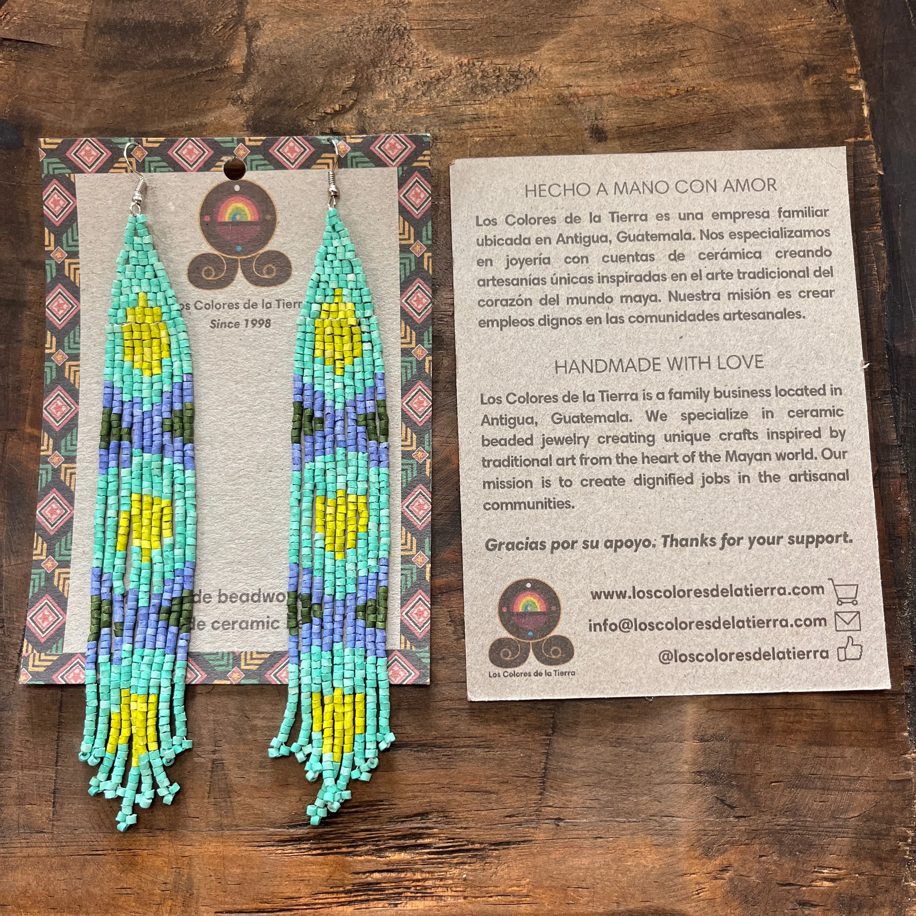 Long and Lightweight Fringe Earrings Boho Design