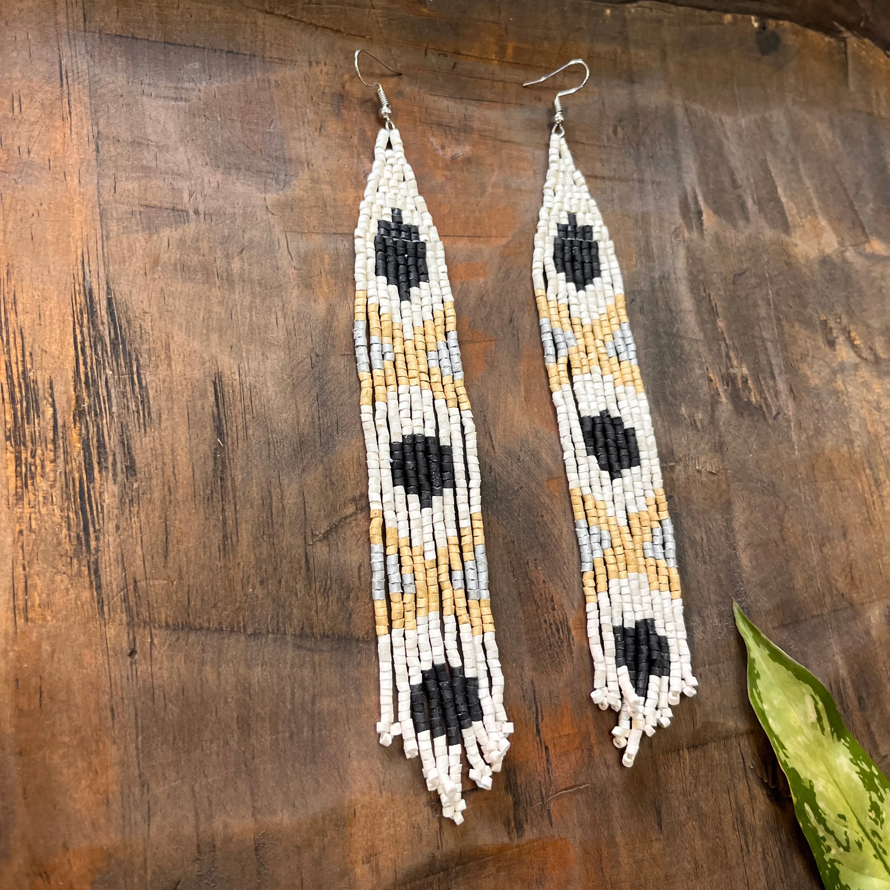 Long and Lightweight Fringe Earrings Boho Design