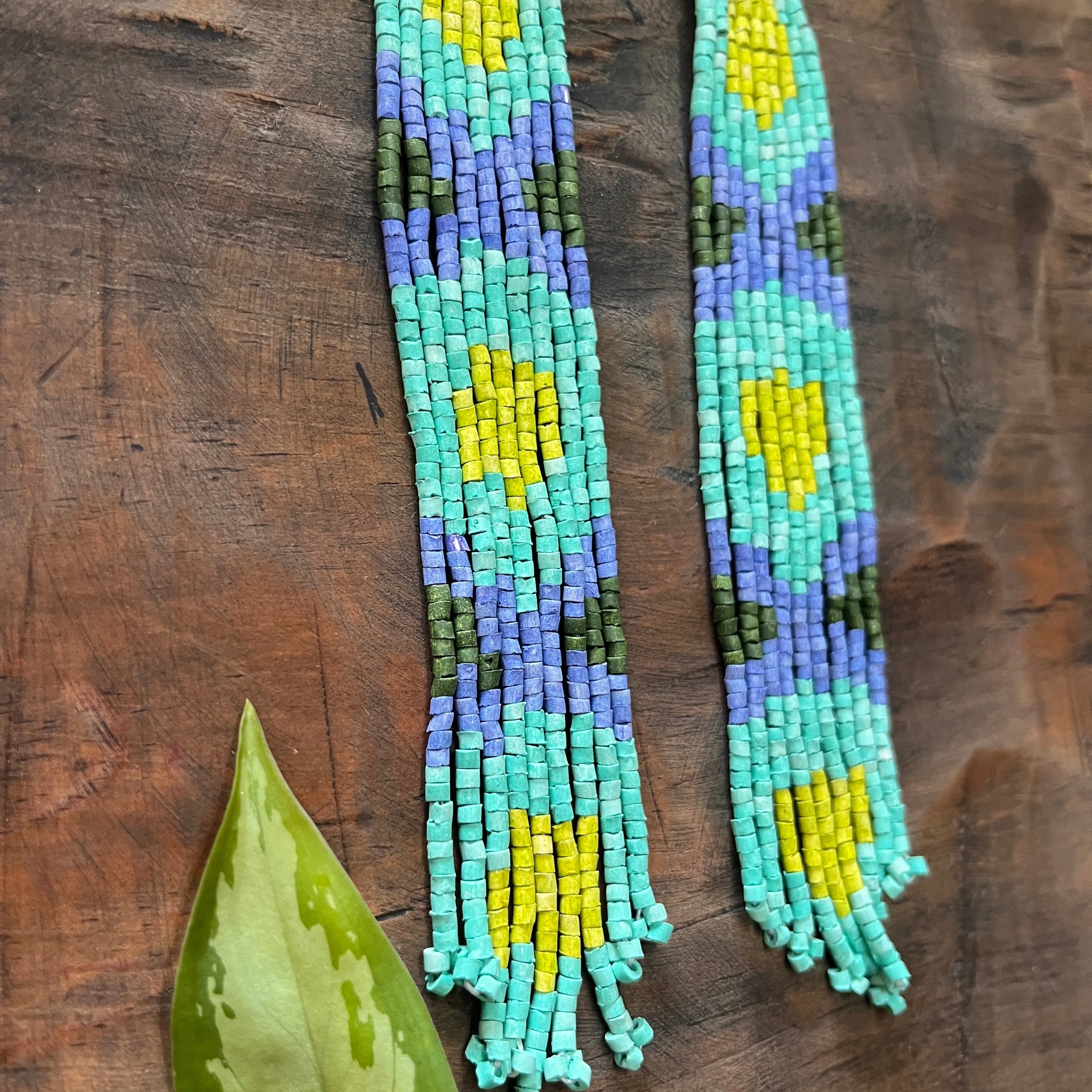 Long and Lightweight Fringe Earrings Boho Design