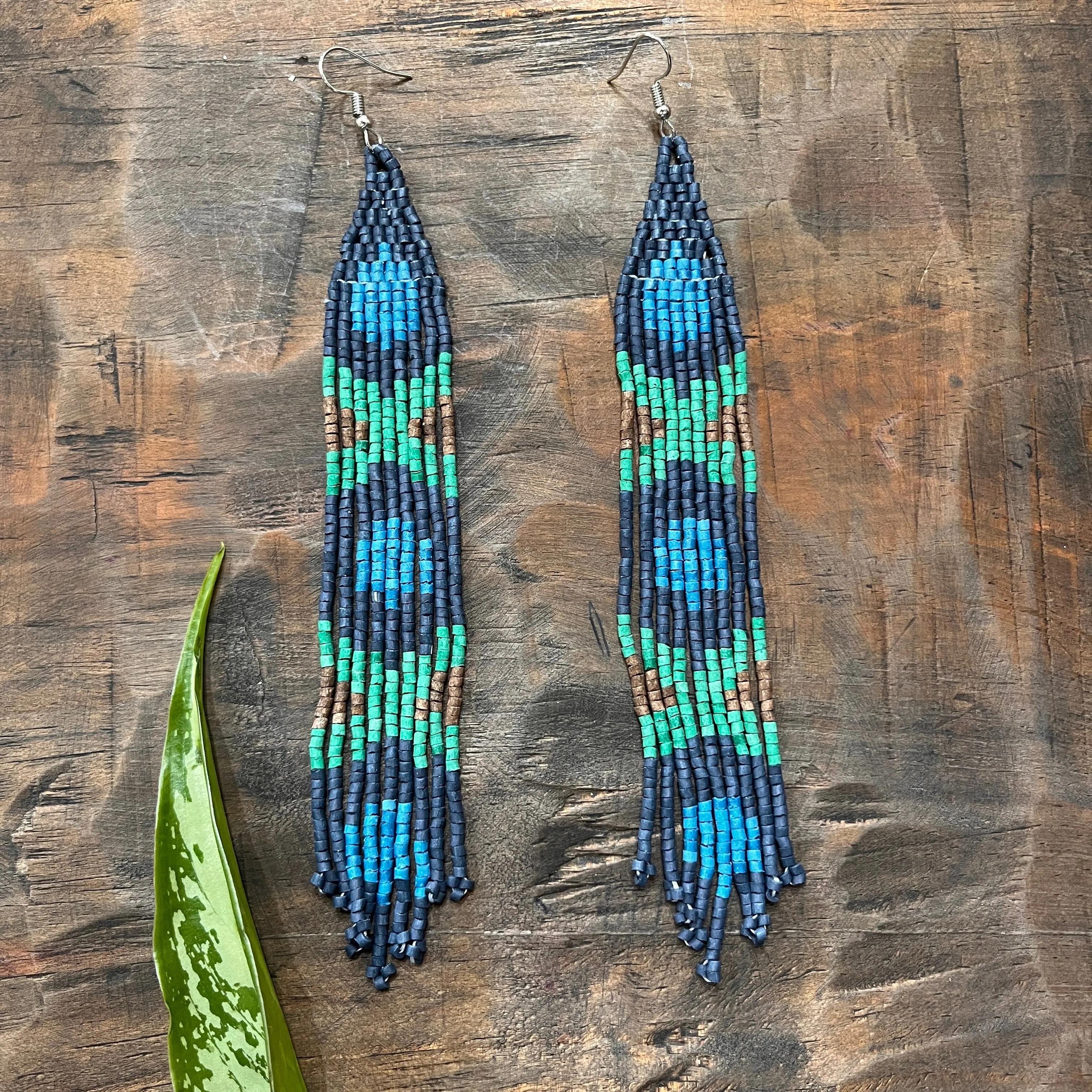 Long and Lightweight Fringe Earrings Boho Design